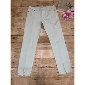 Lucky Brand Lolita Skinny Split Hem Jeans Womens size 10 Pastel Boho Casual